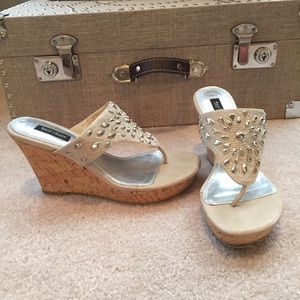 White House Black Market wedge sandals